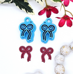 BOW 102 polymer clay cutter, jewelry making, fondant cake decorating, package bow, Christmas bow, present bow