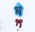 BOW 102 polymer clay cutter, jewelry making, fondant cake decorating, package bow, Christmas bow, present bow
