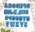 VARSITY LETTERS set / polymer clay cutters / fondant / cake decorating / block letters