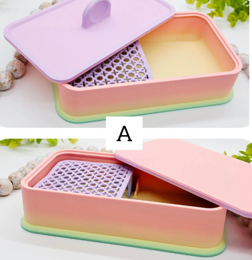 Cornstarch TAPPER BOX polymer clay cutter / jewelry making earrings / storage box / cornstarch container / polymer clay tools