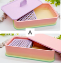 Cornstarch TAPPER BOX polymer clay cutter / jewelry making earrings / storage box / cornstarch container / polymer clay tools
