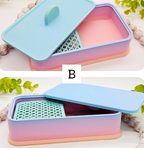 Cornstarch TAPPER BOX polymer clay cutter / jewelry making earrings / storage box / cornstarch container / polymer clay tools