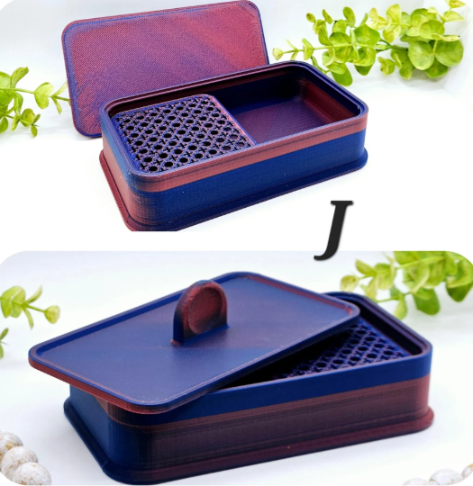 Cornstarch TAPPER BOX polymer clay cutter / jewelry making earrings / storage box / cornstarch container / polymer clay tools