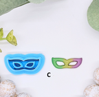 MARDI GRAS / polymer clay cutters / earrings jewelry making / fondant cake decorating