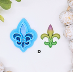 MARDI GRAS / polymer clay cutters / earrings jewelry making / fondant cake decorating