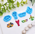 MARDI GRAS / polymer clay cutters / earrings jewelry making / fondant cake decorating