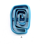ORGANIC SWIRL paper clip polymer clay cutter / jewelry making earrings / fondant / cake decorating / wonky cutter / swirl bookmark