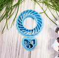 Christmas Wreath with Bow set SHARP clay cutters jewelry earrings rope style