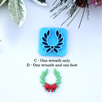 LAUREL Christmas WREATHs polymer clay cutters, jewelry making, earrings making, laurel leaf style, leaves wreath