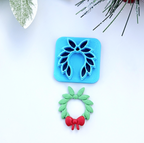 LAUREL Christmas WREATHs polymer clay cutters, jewelry making, earrings making, laurel leaf style, leaves wreath
