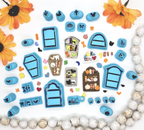 HALLOWEEN BOOKSHELF set with mini books / Polymer Clay Cutter for Jewelry Making and fondant cake decorating