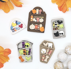 HALLOWEEN BOOKSHELF set with mini books / Polymer Clay Cutter for Jewelry Making and fondant cake decorating