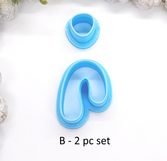 ORGANIC ARCH set polymer clay cutters / jewelry making / abstract clay cutters / whimsical arch cutters E231
