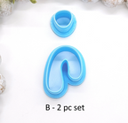 ORGANIC ARCH set polymer clay cutters / jewelry making / abstract clay cutters / whimsical arch cutters E231