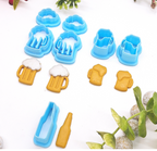 BEER MUG & bottle sharp clay cutters set for jewelry earrings bundle