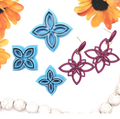 Open PETAL style A  polymer clay cutters for jewelry making fondant  cake decorating /hallow cutter / open frame cutter