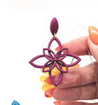 Open PETAL style A  polymer clay cutters for jewelry making fondant  cake decorating /hallow cutter / open frame cutter