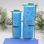 LARGE SNOWFLAKES debossing texture roller polymer clay cutters for jewelry earrings and fondant