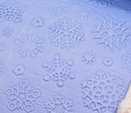 LARGE SNOWFLAKES debossing texture roller polymer clay cutters for jewelry earrings and fondant