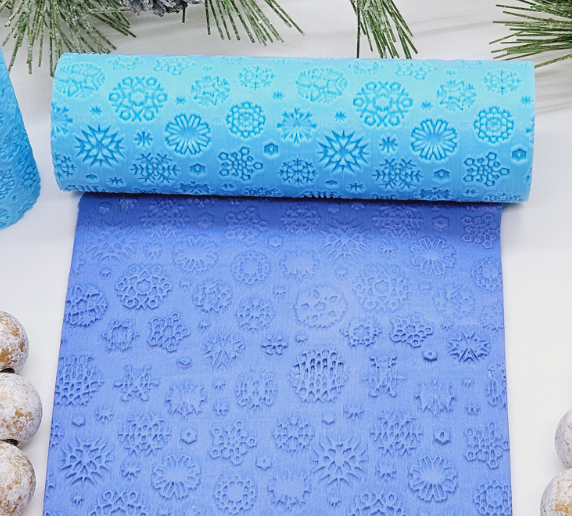 SMALL SNOWFLAKES debossing texture roller polymer clay cutters for jewelry earrings and fondant (Copy)