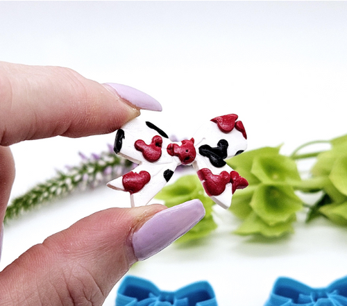 BOW 104 polymer clay cutter jewelry earrings fondant cake decorating