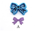 BOW 104 polymer clay cutter jewelry earrings fondant cake decorating