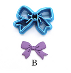 BOW 104 polymer clay cutter jewelry earrings fondant cake decorating