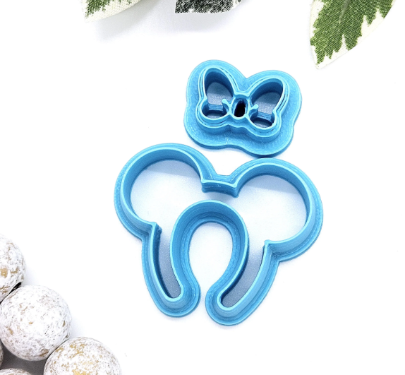 MAGICAL HEADBAND polymer clay cutters,  jewelry making, fondant cake decorating, mouse ears headband, bow headband cutter