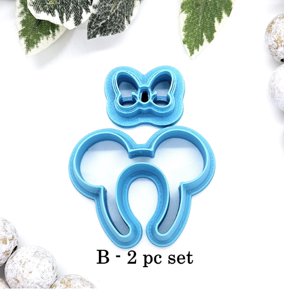 MAGICAL HEADBAND polymer clay cutters,  jewelry making, fondant cake decorating, mouse ears headband, bow headband cutter