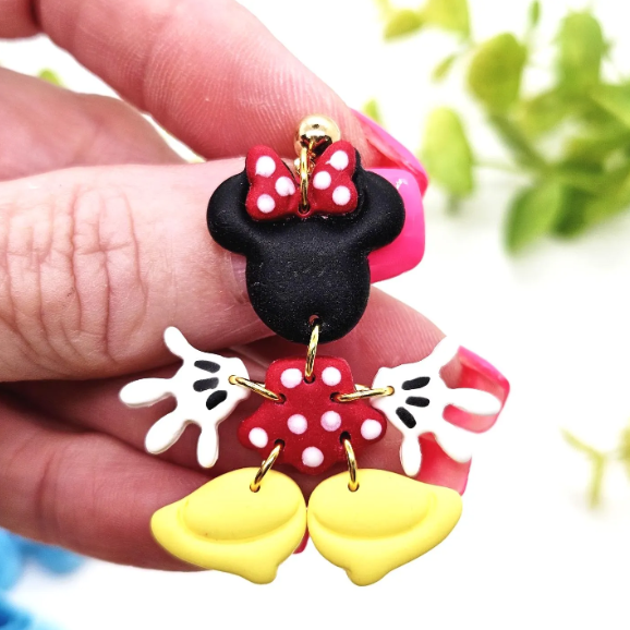 Magical Girl MOUSE EARS bow body polymer clay cutter / fondant cake decorating / jewelry making / mouse dress / mouse shoes / mouse ears
