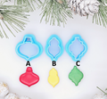 CHRISTMAS ORNAMENTS polymer clay cutter for jewelry making and fondant cake decorating