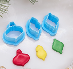 CHRISTMAS ORNAMENTS polymer clay cutter for jewelry making and fondant cake decorating