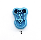 Magical SNOWMAN mouse ears polymer clay cutter / jewelry making /fondant cake decorating / winter clay cutter / frosty