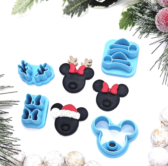 Magical Mouse Christmas clay cutter set