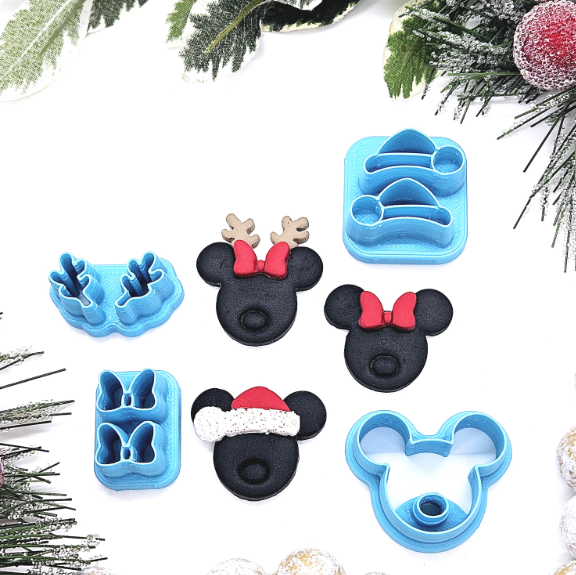 Magical Mouse Christmas clay cutter set
