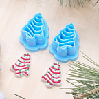 CHRISTMAS Trees polymer clay cutter, jewelry making, fondant cake decorating, Christmas trees, Christmas snack polymer clay cutter