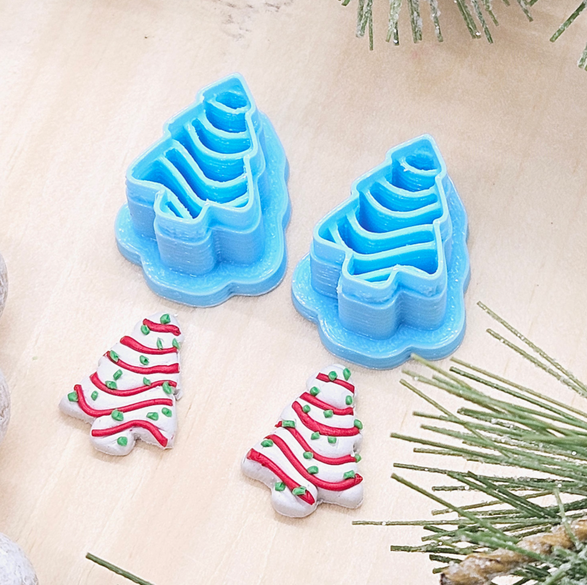 CHRISTMAS Trees polymer clay cutter, jewelry making, fondant cake decorating, Christmas trees, Christmas snack polymer clay cutter