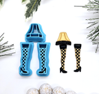 Christmas Story LEG LAMP set of polymer clay cutters
