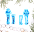 Christmas Story LEG LAMP set of polymer clay cutters