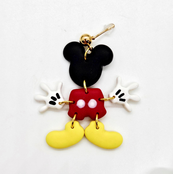 Magical Boy MOUSE EARS body polymer clay cutter / fondant cake decorating / jewelry making / mouse shorts / mouse shoes / mouse ears
