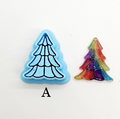 Bow Christmas TREES polymer clay cutters