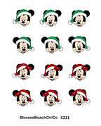 Magical Mouse Santa transfer sheet cutter set C221