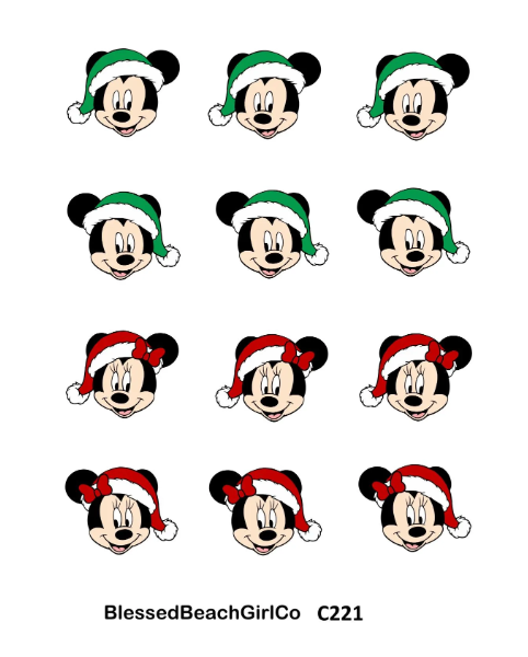 Magical Mouse Santa transfer sheet cutter set C221