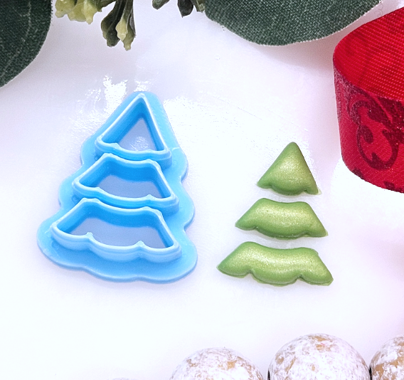 SEGMENTED CHRISTMAS Tree polymer clay cutter