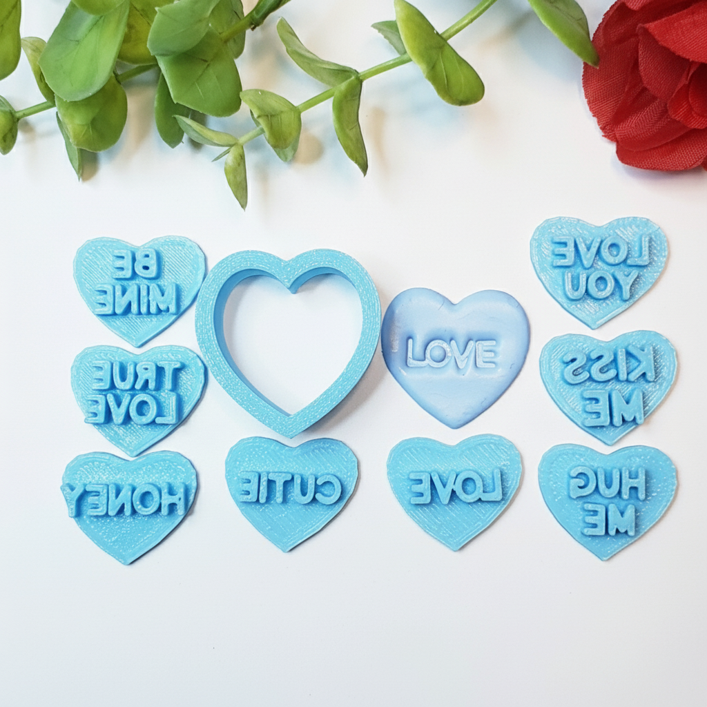 9 pc Candy CONVERSATON HEARTS set