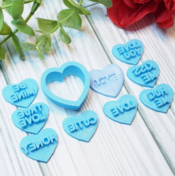 9 pc Candy CONVERSATON HEARTS set