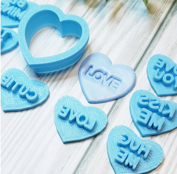 9 pc Candy CONVERSATON HEARTS set