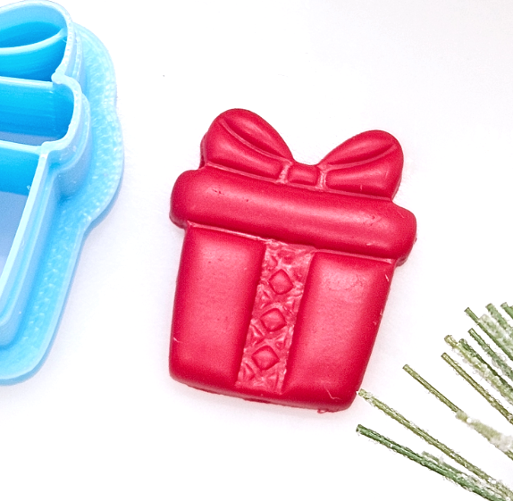 CHRISTMAS PRESENT polymer clay cutter