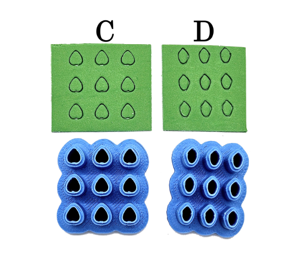 Leaf and Petal multi polymer clay cutters