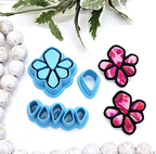 Stone Bezel Inlay set polymer clay cutters